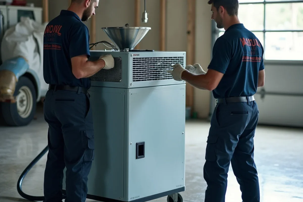 Commercial low grain refrigerant dehumidifier running to manage flood insurance vs homeowners florida
