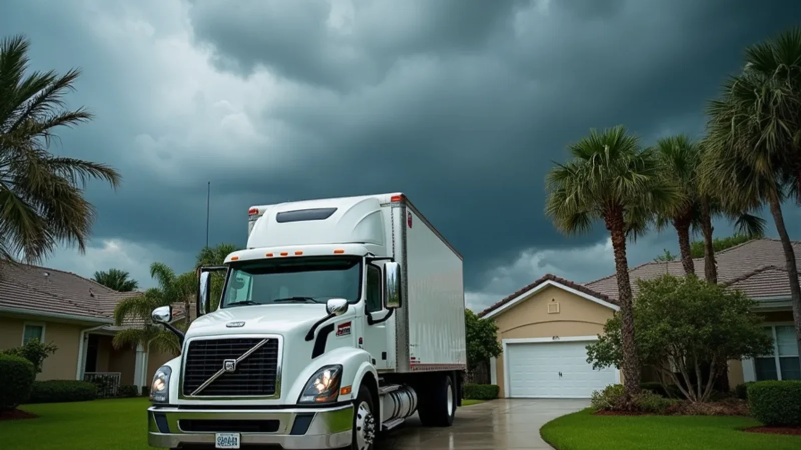 Emergency water damage restoration and structural drying technician working in a Eatonville FL home