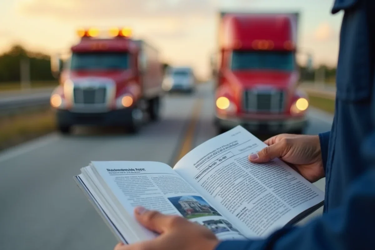 Emergency response vehicle staging along primary expressway corridor for rapid Orange County dispatch